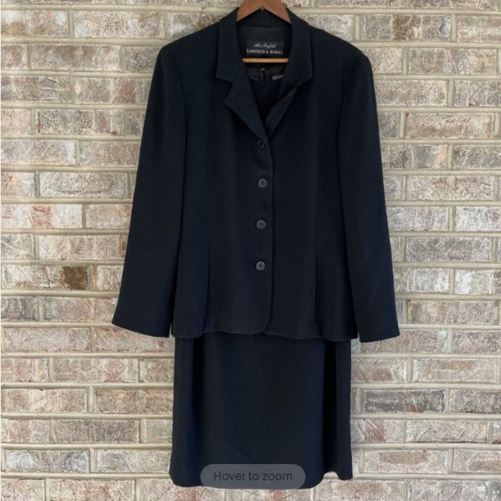 Stunning black dress and jacket set from Alex Garfield by Garfield Marks sz 4/6